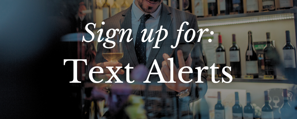 Sign Up for Text Alerts: Wine Deals