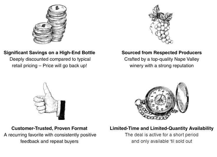 “Mystery Bottle deals are no joke/not to be missed.”