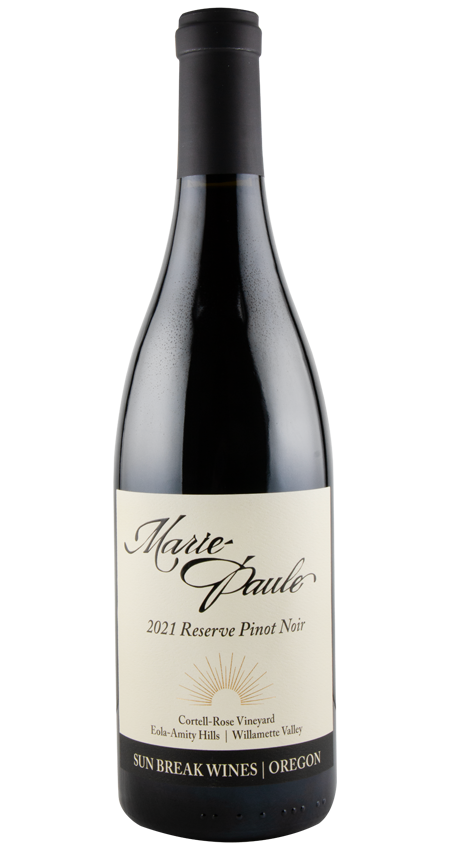 Sun Break Wines Willamette Valley Pinot Noir Eola-Amity Hills Marie-Paule Reserve 2021