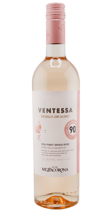 Mezzacorona Ventessa Low Cal Pinot Grigio Rose 2024