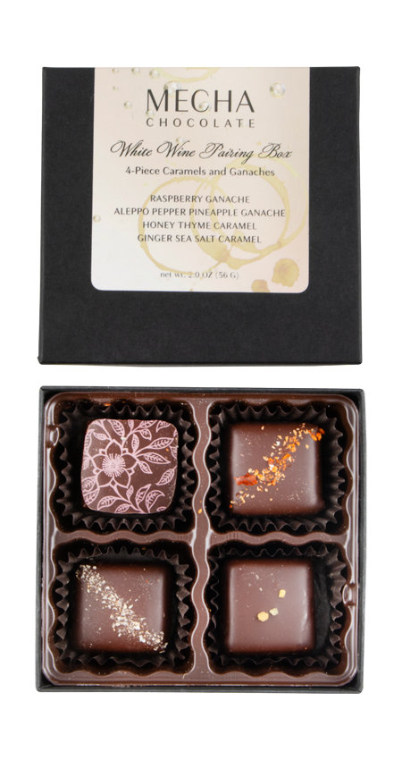 Mecha Chocolate 4 Piece White Wine Pairing