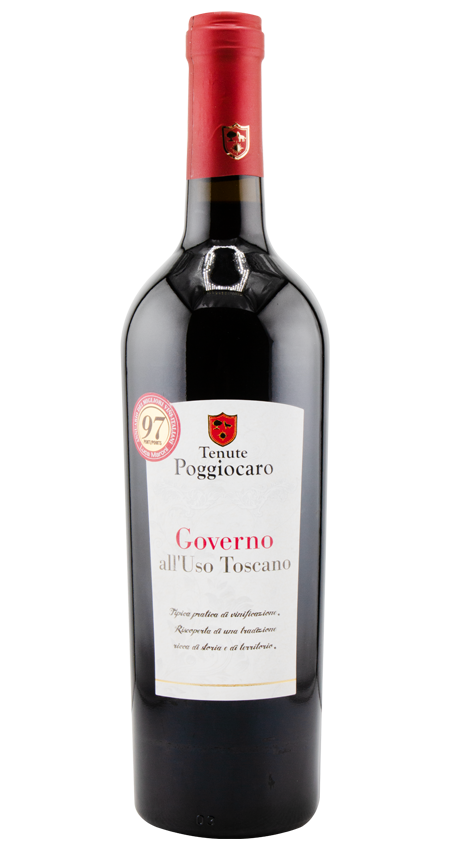 97 Pt. Super Tuscan Red 2025 Tenute Poggiocaro Governo all'Uso Toscano